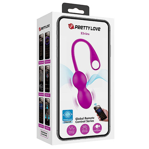 Elvira 12 Functions Rechargeable Vibrating Kegel Ball