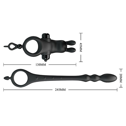 V 10 Speed Mens Vibrating Penis Sleeve by Baile