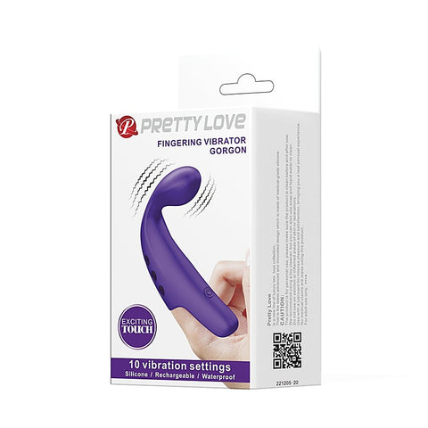 Gorgon 10 Functions Silicone Finger Vibrator by Baile