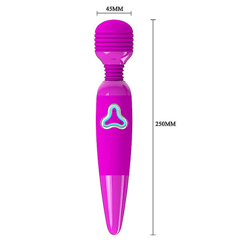 Flirtatious Vibrating Silicone Body Wand Massager by Baile