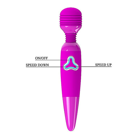 Flirtatious Vibrating Silicone Body Wand Massager by Baile