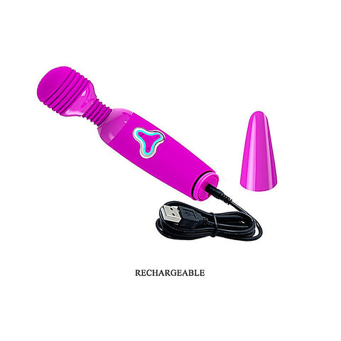 Flirtatious Vibrating Silicone Body Wand Massager by Baile
