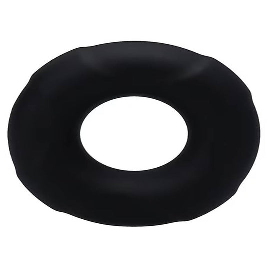 Buoy Stretchy Silicone Cock Ring Onyx by Tantus