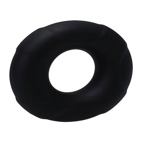 Buoy Stretchy Silicone Cock Ring Onyx by Tantus