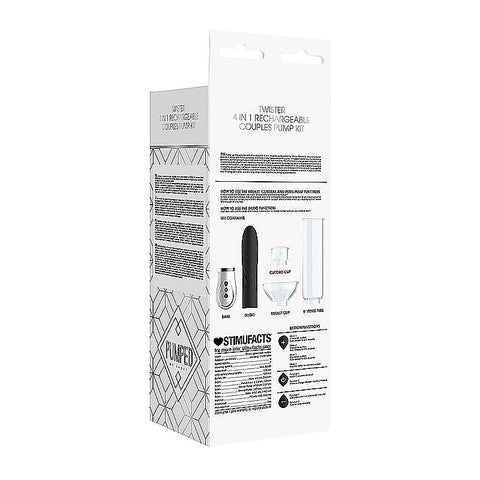 Pumped Twister 4 in 1 Rechargeable Couples Pump Kit