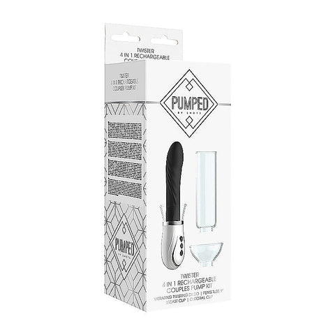 Pumped Twister 4 in 1 Rechargeable Couples Pump Kit