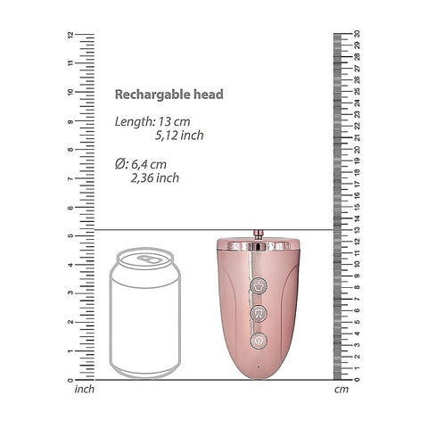 Pumped Universal Rechargeable Penis Pump Head by Shots Toys