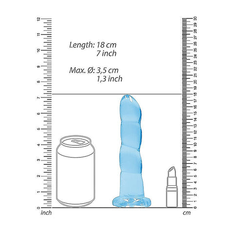 17 cm TPE Non Realistic Dildo With Suction Cup by Shots Toys