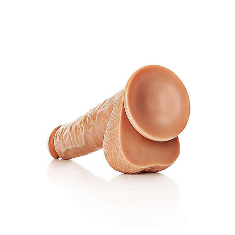 Straight Suction Cup Realistic Dildo with Balls