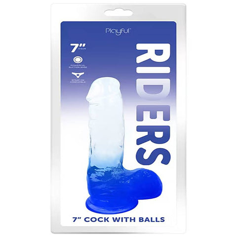 7 Inch Realistic Looking Cock with Balls by Evolved