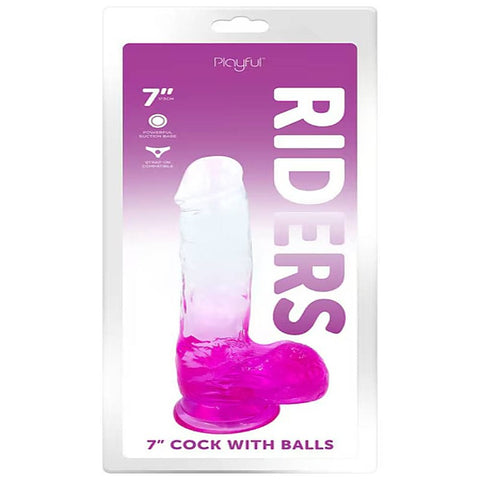 7 Inch Realistic Looking Cock with Balls by Evolved
