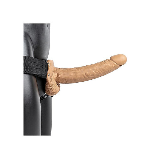 RealRock Hollow Strapon with Balls by Shots Toys