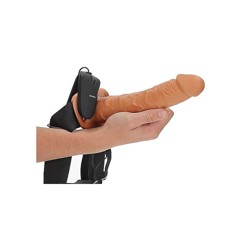 Vibrating Hollow Strapon by Shots Toys