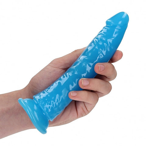 7 Inch Slim Glow in the Dark Neon Dildo by Shots Toys