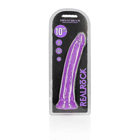 10 Inch Slim Glow in the Dark Neon Dong by Shots Toys
