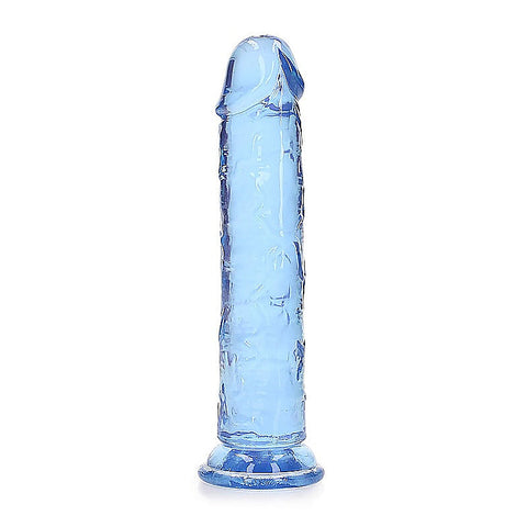 Straight 7 Inch Crystal Clear Dildo by Shots Toys