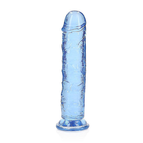 Straight 7 Inch Crystal Clear Dildo by Shots Toys