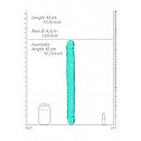 Crystal Clear 18 Inches Realistic Double Dong by Shots Toys