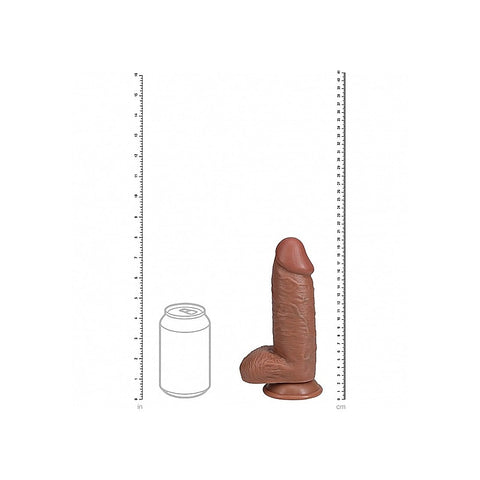 RealRock Extra Thick Straight Dong with Balls by Shots Toys