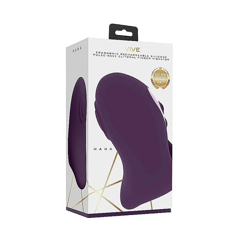 Hana Rechargeable Pulse-Wave Silicone Finger Vibrator