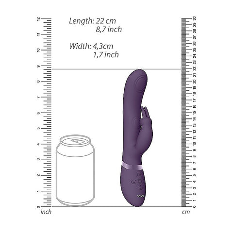May Rechargeable Silicone Dual Pulse Wave Rabbit Vibe