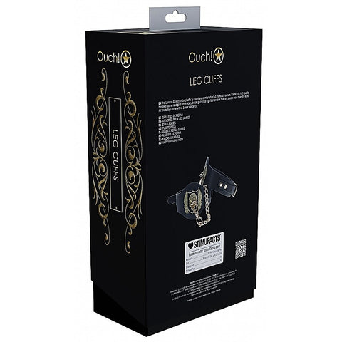 Ouch! London Collection Bondage Leg Cuffs by Shots Toys