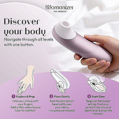 Womanizer Pro Air Pulse Clitoral Massager by Love Honey