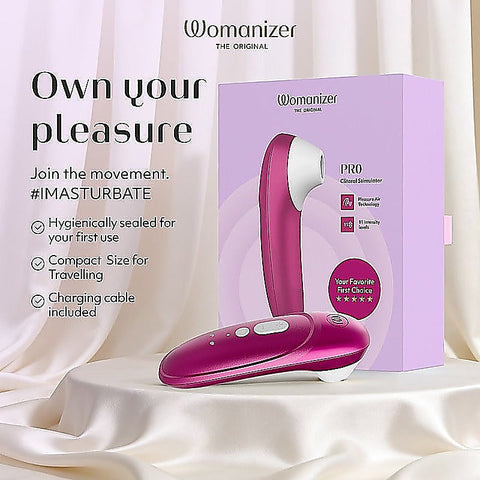 Womanizer Pro Air Pulse Clitoral Massager by Love Honey