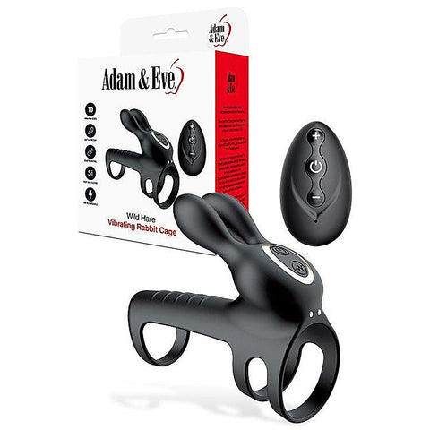 Wild Hare Remote Control Vibrating Penis Cage by Adam & Eve