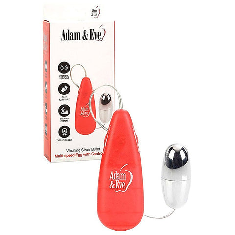 VIBRATING SILVER Vibrating Bullet by Adam & Eve