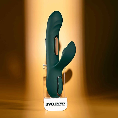 Heart of Gold USB Rechargeable Rabbit Massager by Evolved