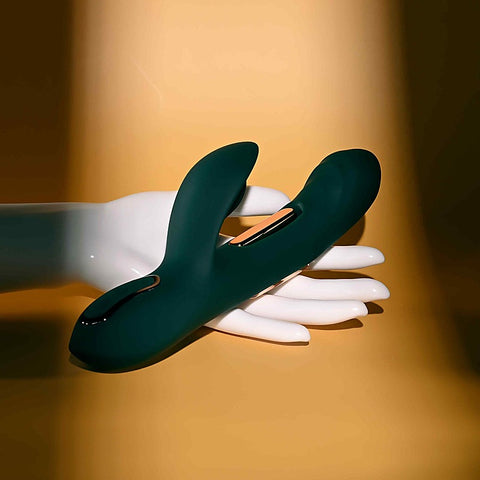 Heart of Gold USB Rechargeable Rabbit Massager by Evolved