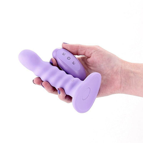 Colours Ribbed 5 Inch Vibrating Dildo by NS Novelties