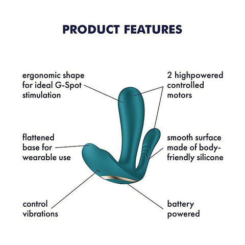 Top Secret + Battery Series Wearable Vibrator by Satisfyer