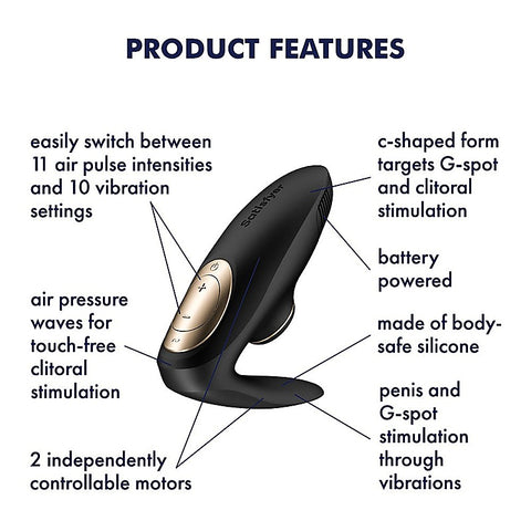 Pro 4 Battery Series U-Shaped Couples Vibrator By Satisfyer