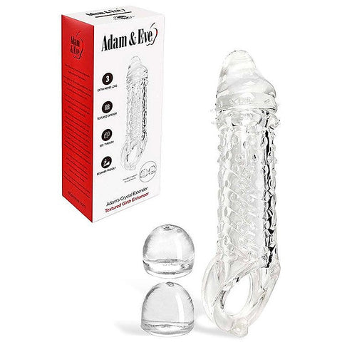ADAMS CRYSTAL Penis Extender Sleeve by Adam & Eve