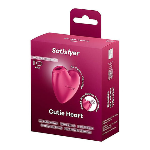 Cutie Heart Air Pulse Clit Vibe by Satisfyer