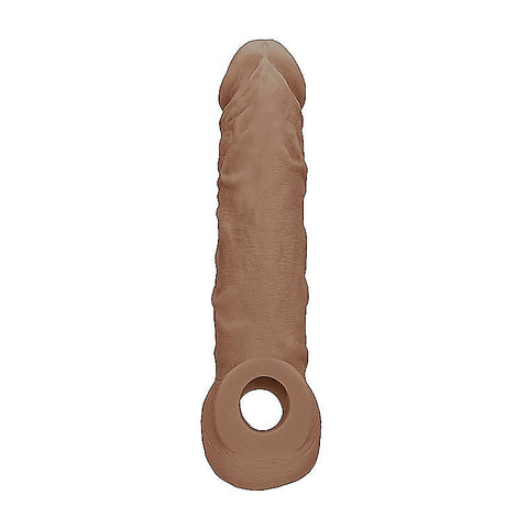 REALROCK 8 Inch Realistic Penis Extender with Cock Rings