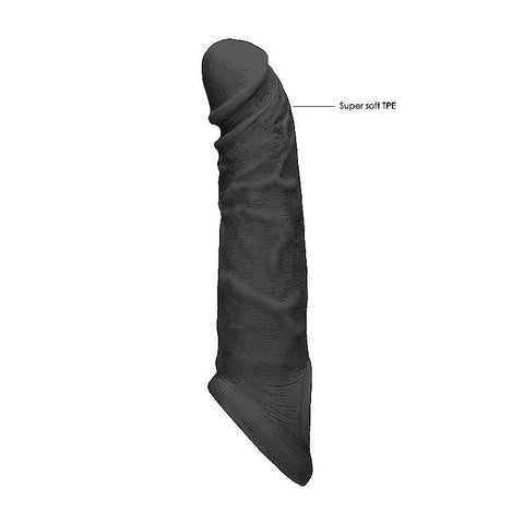 REALROCK 8 Inch Realistic Penis Extender with Cock Rings