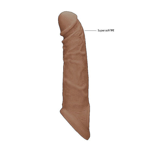 REALROCK 8 Inch Realistic Penis Extender with Cock Rings