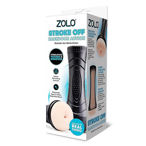 Zolo STROKE OFF Backdoor Action Stroker by Xgen Products
