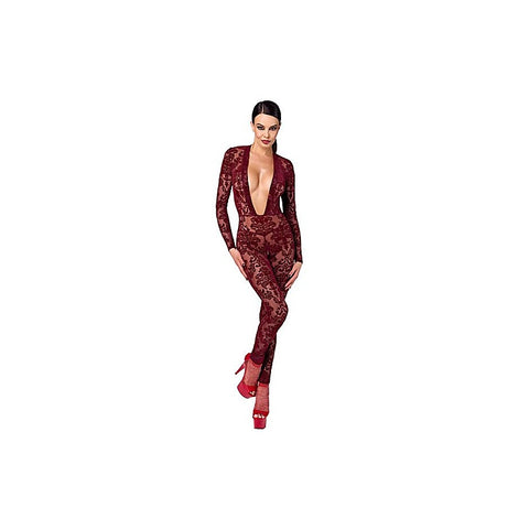Kink Royal V Neck Womens Catsuit by Noir Handmade