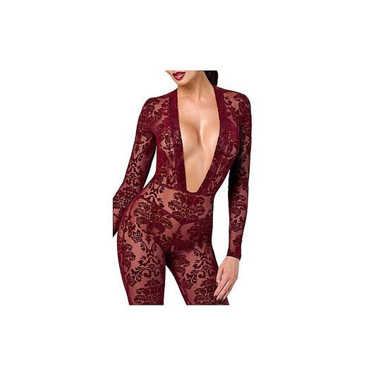 Kink Royal V Neck Womens Catsuit by Noir Handmade