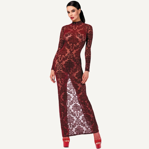 Kink Royal Sexy Womens Gown Red by Noir Handmade