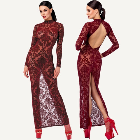 Kink Royal Sexy Womens Gown Red by Noir Handmade