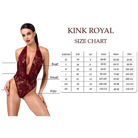 Kink Royal Sexy Womens Gown Red by Noir Handmade