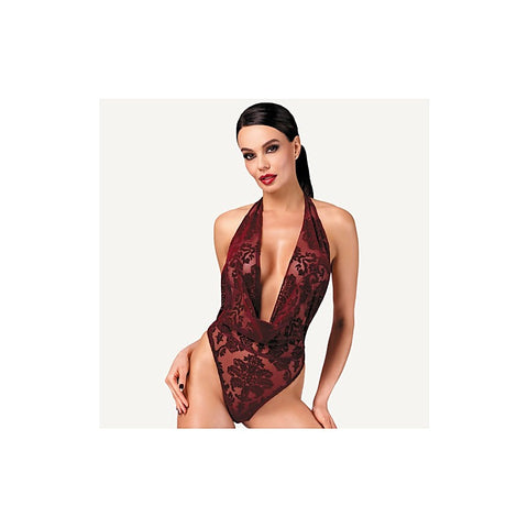 Kink Royal Draped Plunge Womens Bodysuit by Noir Handmade