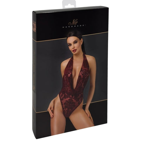 Kink Royal Draped Plunge Bodysuit by Noir Handmade