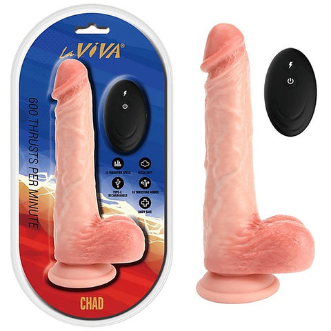 Chad Remote Control Rechargeable Realistic Cock by La Viva
