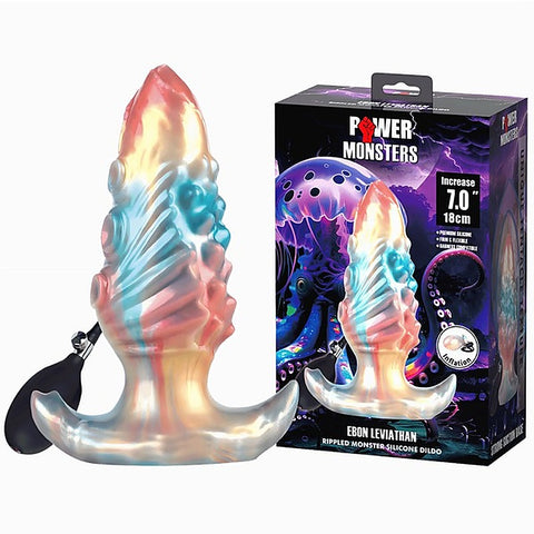 Ebon Leviathan 7 Inch Inflatable Anal Plug by Baile